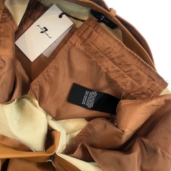 NWT 7 For All Mankind Faux Leather Wide Leg Pants - Picture 8 of 11